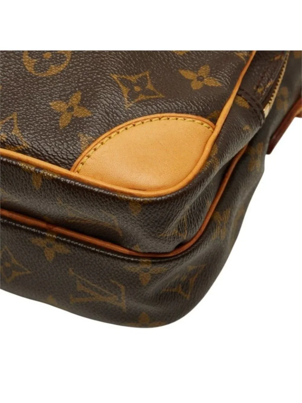 Louis Vuitton Monogram Amazon Crossbody Shoulder Bag Brown Leather